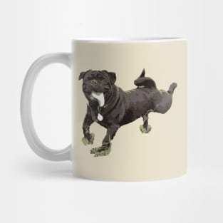 the dog drooled - vector image Mug